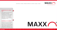 Desktop Screenshot of maxx-gmbh.com
