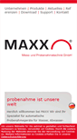 Mobile Screenshot of maxx-gmbh.com