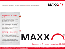 Tablet Screenshot of maxx-gmbh.com